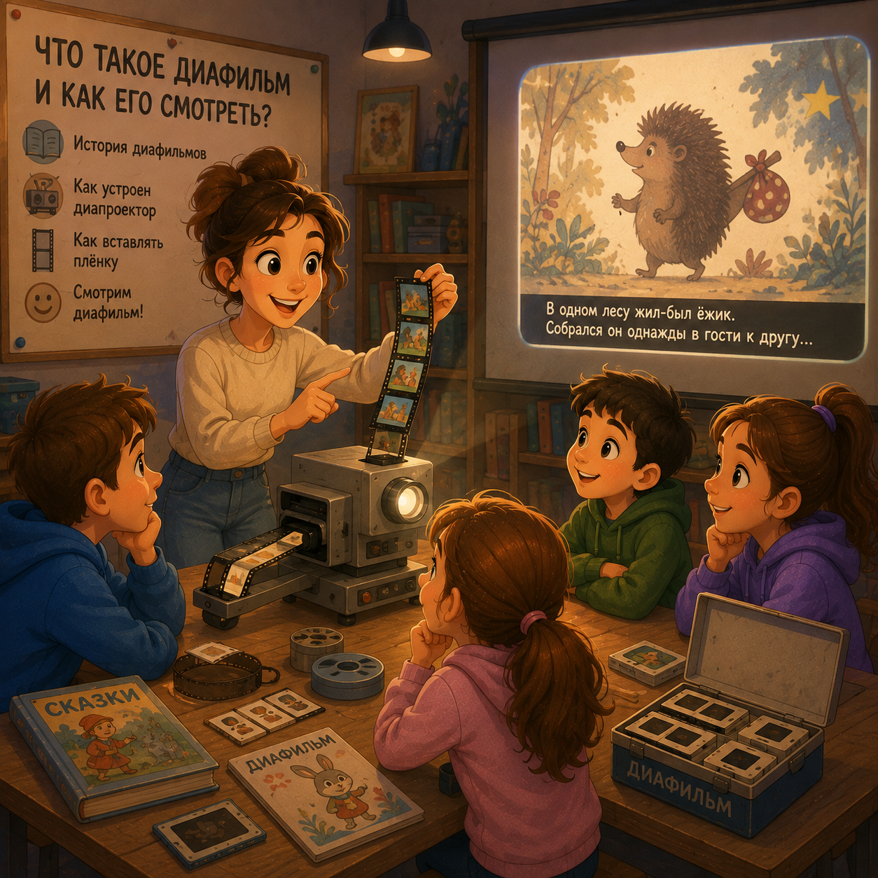 Что такое диафильм и как его смотреть?